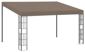 vidaXL Κιόσκι Επιτοίχιο Taupe 4 x 3 μ. Υφασμάτινο