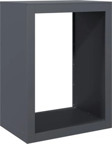 vidaXL Ράφι Καυσόξυλων Ανθρακί 60x40x80 εκ. Ατσάλινο