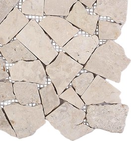 vidaXL Πλακίδια Μωσαϊκού Κρεμ 30 x 30 cm Μάρμαρο