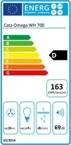 Συμβατικός Απορροφητήρας Cata OMEGA WH 700 Λευκό