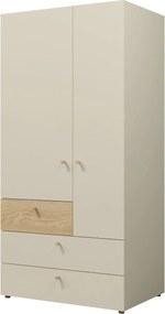 Ντουλάπα Yuki δίφυλλη-Mpez - 90.00Χ60.00Χ185.00cm