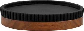 ΑΞΕΣΟΥΆΡ ΜΠΆΝΙΟΥ SOAP HOLDER PLAIN POLYRESIN ACACIA NIAGARA NOIR DO