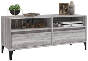 vidaXL Έπιπλο Τηλεόρασης Γκρι Sonoma 100x34,5x44,5εκ. Επεξεργ. Ξύλο