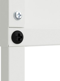 vidaXL Οθόνη Ιδιωτικότητας Κήπου Μαιανδρικό σχέδιο Λευκό 32 χ 140 εκ