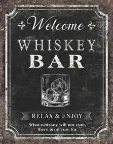 Μεταλλική πινακίδα Whiskey Bar