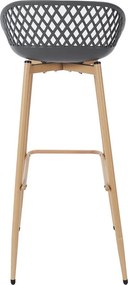 ΚΑΡΈΚΛΕΣ &amp; ΠΟΛΥΘΡΌΝΕΣ ΚΉΠΟΥ BAR STOOL MALAGA GREY M2 HDO7286