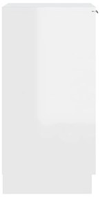 Παπουτσοθήκη Γυαλιστερό Λευκό 30x35x70 εκ. Επεξεργασμένο Ξύλο - Λευκό