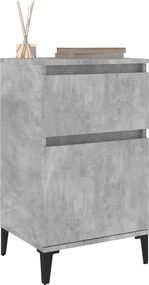 vidaXL Κομοδίνο Γκρι Σκυροδέματος 40x35x70 εκ.