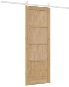 vidaXL Συρόμενη Πόρτα Άλλο ORKDAL Φυσικό και λευκό 73.5 x 198.5 εκ.