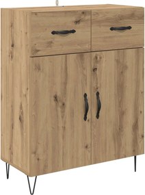 vidaXL Πλαϊνό γραφείο με συρτάρι Artisan Oak 69,5 x 34 x 90 εκ.