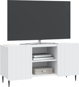 vidaXL Ντουλάπι TV Λευκό 102 x 34,5 x 52 εκ Επεξεργασμένο Ξύλο