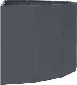 vidaXL Γλάστρα Ανθρακί 120 x 60 x 50 εκ. Ατσάλι