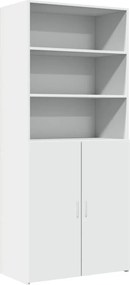 vidaXL Ντουλάπι Λευκό 80x42,5x185 εκ. από Επεξεργασμένο Ξύλο