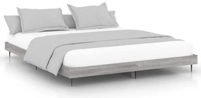 vidaXL Πλαίσιο Κρεβατιού Γκρι Sonoma 140x200 εκ. Επεξεργασμένο Ξύλο