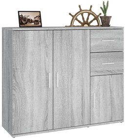vidaXL Ντουλάπι Γκρι Sonoma 91x29,5x75 εκ. από Επεξεργασμένο Ξύλο