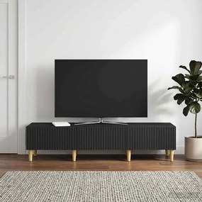 VidaXL Ντουλάπι TV 147 x 34,5 x 30 εκ Μαύρο Επεξεργασμένο Ξύλο
