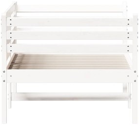 vidaXL Κρεβάτι ημέρας χωρίς στρώμα Λευκό 75x190 cm Στερεό ξύλο πεύκο
