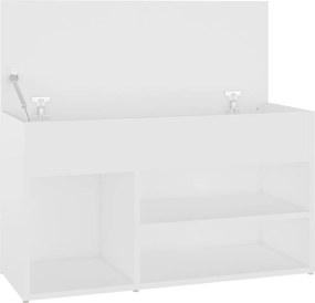 vidaXL Παπουτσοθήκη Λευκή 80 x 30 x 45 εκ. από Επεξ. Ξύλο