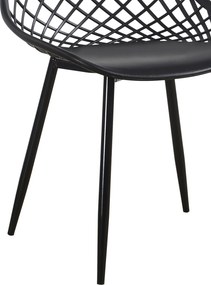 ΣΕΤ ΤΡΑΠΕΖΑΡΙΑΣ 5ΤΜΧ LIO HM21175 MDF TOP &amp; ΠΟΛΥΠΡΟΠΥΛΕΝΙΟ ΣΕ ΜΑΥΡΟ