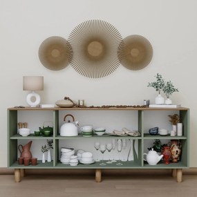 Κονσόλα Πράσινο CLAFRAN 180x40x75