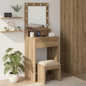 VidaXL Τραπέζι περιποίησης Artisan Oak 50 x 41 x 135 εκ