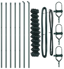 vidaXL Στύλος Περιφράξεων Πράσινο 10 x 1,5 μ (60 x 60 χλστ πλέγμα)