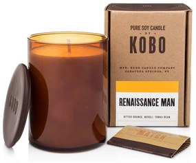 Αρωματικό Κερί Woodblock Renaissanse Man 425gr Kobo Κερί Σόγιας