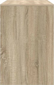 vidaXL Γραφείο με ράφι Δρύς Sonoma 102 x 50 x 75 εκ Επεξεργασμένο ξύλο