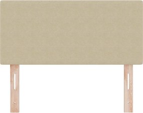 vidaXL LED κεφαλάρι Γκρι Πράσινο 80 cm Υφασμάτινο Κορντουρά