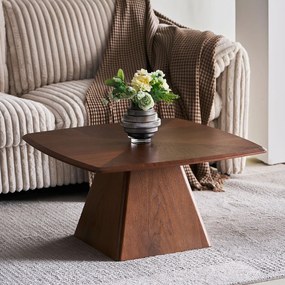 Τραπέζι Σαλονιού (80x80x42) Spitishop Kiana Brown