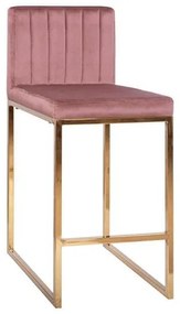 Σκαμπό Bar Piper Apple &amp; Gold HM8525.02 Σετ 2τμχ Velvet, Metal