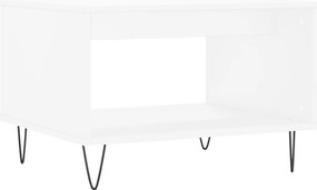 vidaXL Τραπεζάκι Σαλονιού Λευκό 60 x 50 x 40 εκ. από Επεξεργ. Ξύλο