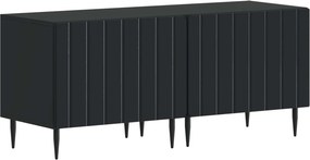 vidaXL 5 Τεμάχια LED Τηλεοπτικού Ντουλαπιού Μαύρο Επεξεργασμένο Ξύλο
