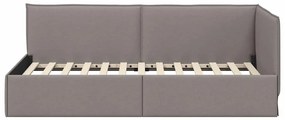 vidaXL Κρεβάτι Γωνίας με κεφαλάρι Taupe 90 x 200 cm ύφασμα
