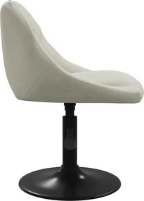 vidaXL Καρέκλες Τραπεζαρίας Περιστρεφόμενες 2 τεμ. Κρεμ Βελούδινες