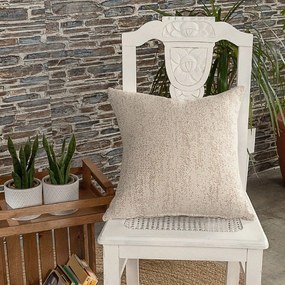 Μαξιλαροθήκη Διακοσμητική Avellino 01 Ecru Teoran 43X43 Cotton-Polyester