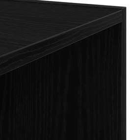 vidaXL Γωνιακά ράφια Μαύρη δρυς 33 x 33 x 132 εκ. Επεξεργασμένο ξύλο