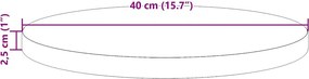 vidaXL Επιφάνεια Τραπεζιού Ø40x2,5 εκ. από Μασίφ Ξύλο Πεύκου