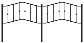 vidaXL Κεφαλάρι Μαύρο 200 εκ. Μεταλλικό