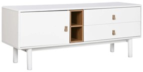 Τηλεόραση Home ESPRIT Λευκό Φυσικό πολυπροπυλένιο Ξύλο MDF 140 x 40 x 55 cm