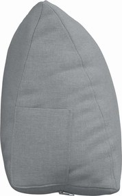 vidaXL Μαξιλάρι Πλάτης Ανοιχτό γκρι 45 x 20 x 35 εκ. ύφασμα