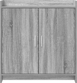 vidaXL Πλαϊνό γραφείο Γκρι Sonoma 72 x 36 x 80 εκ. Επεξεργασμένο Ξύλο