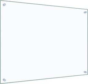 vidaXL Πλάτη Κουζίνας Διαφανής 80 x 60 εκ. από Ψημένο Γυαλί