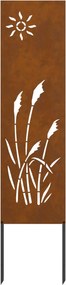 vidaXL Οθόνη Ιδιωτικότητας Κήπου Σκ rusty 32 χ 140 εκ