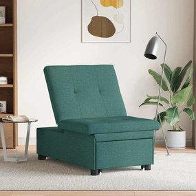 vidaXL Κρεβάτι καναπές Σκούρο πράσινο 194 x 67 x 37 εκ ύφασμα