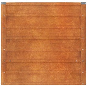 vidaXL Ζαρντινιέρα Σκουριασμένο 400x80x77 εκ. Ατσάλι Σκληρυθέν Αέρα