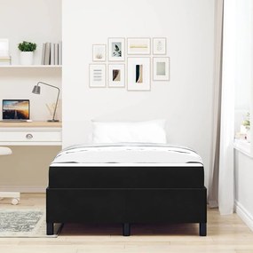 vidaXL Σκελετός Κρεβατιού Μαύρο και Λευκό 120 x 190 cm Βελούδο