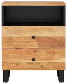 vidaXL Κομοδίνο 50 x 33 x 62 εκ. Μασίφ Ξύλο Ακακίας &amp; Επεξ. Ξύλο