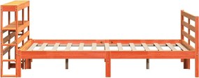 vidaXL Σκελετός Κρεβ. Χωρίς Στρώμα Καφέ Κεριού 150x200 εκ Μασίφ Πεύκο