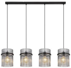 Κρεμαστό Φωτιστικό Οροφής 4xE27 Gorley Globo Lighting-15698-4H-Μαύρο 15698-4H